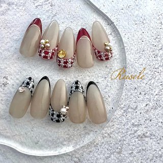 人気順｜フレンチ/チェックのネイルデザイン｜ネイルブック