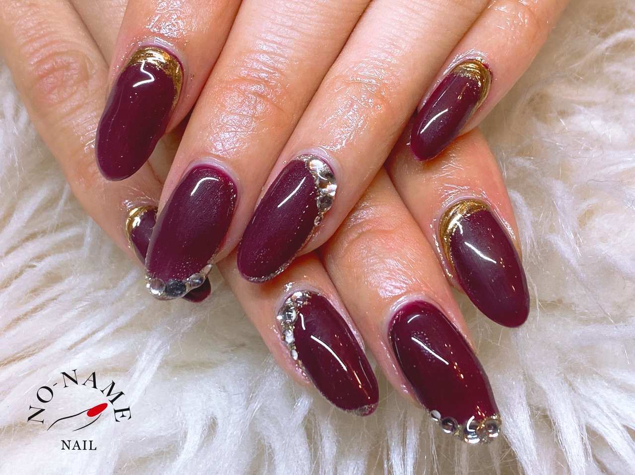 秋 冬 ハンド ボルドー ジェルネイル Sonomiのネイルデザイン No ネイルブック