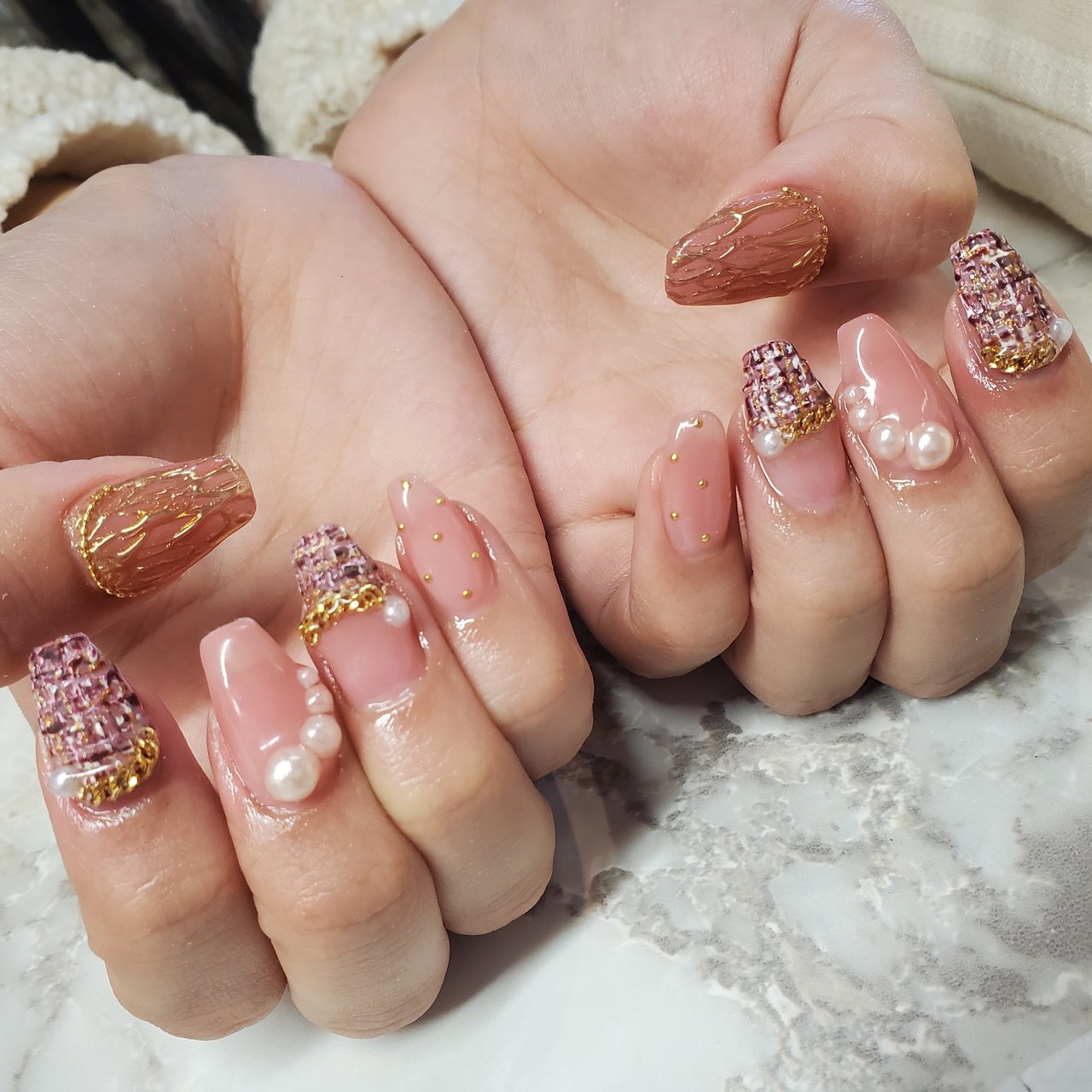 冬/バレンタイン/デート/ハンド/チェーン - Mai Fukuharaのネイル