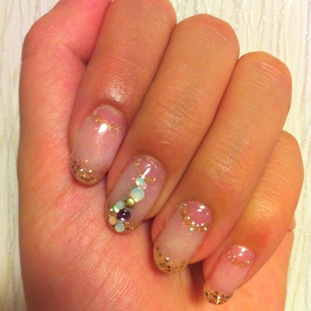 パーティー ゴールド ジェルネイル セルフネイル Yururi33のネイルデザイン No ネイルブック