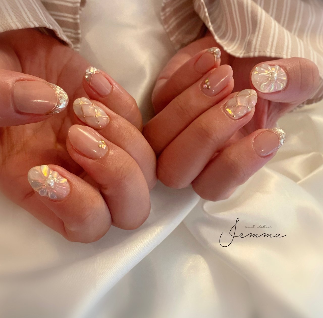 ネイルチップ オーダー キルティング マグネット エンジェル ミラー