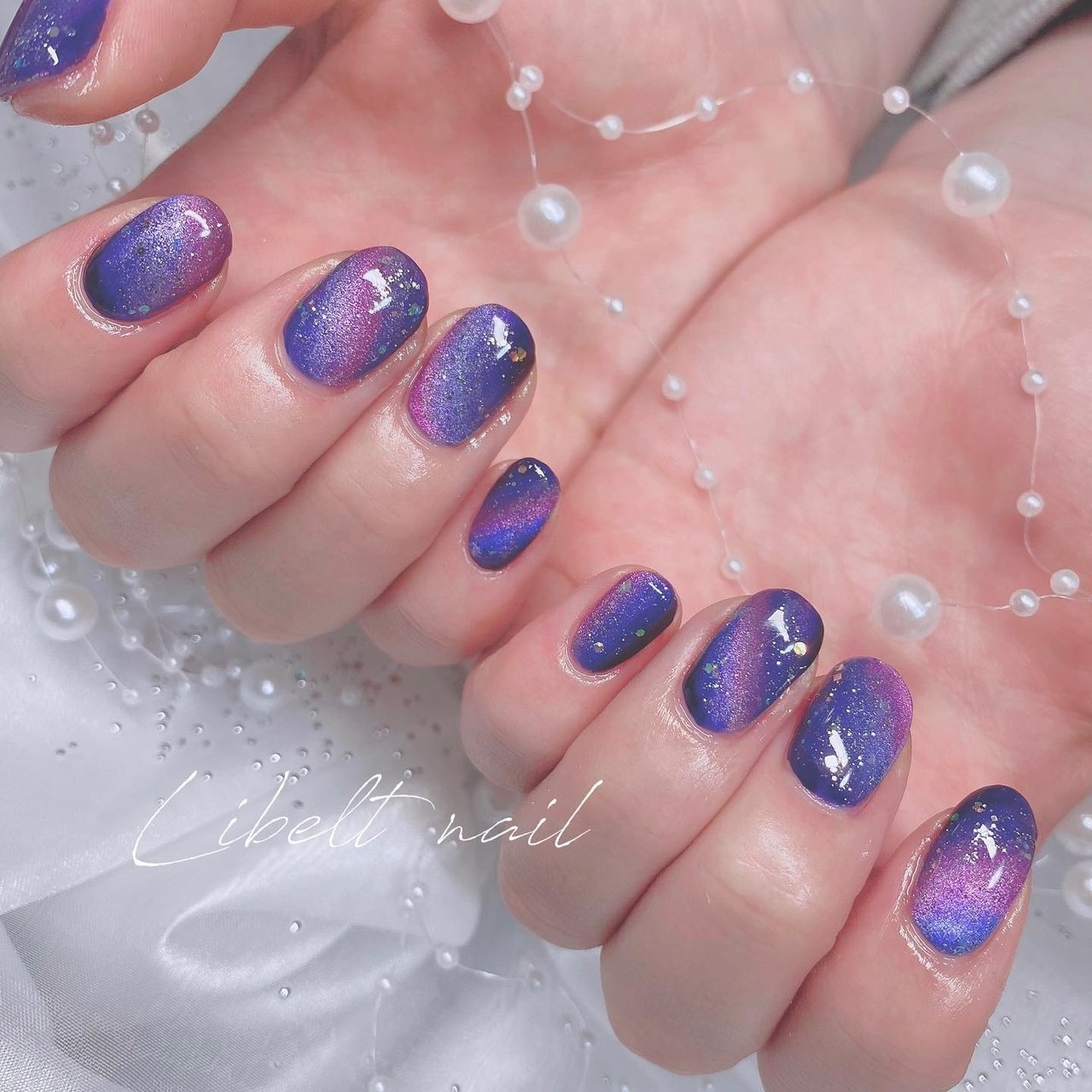 GALAXYネイル様♡オーダー オールシーズン/七夕/星/マグネット/ギャラクシー - satomiのネイル