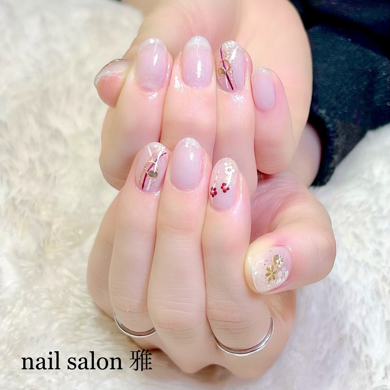 冬 オールシーズン お正月 成人式 ハンド Nail Salon School 雅のネイルデザイン No ネイルブック