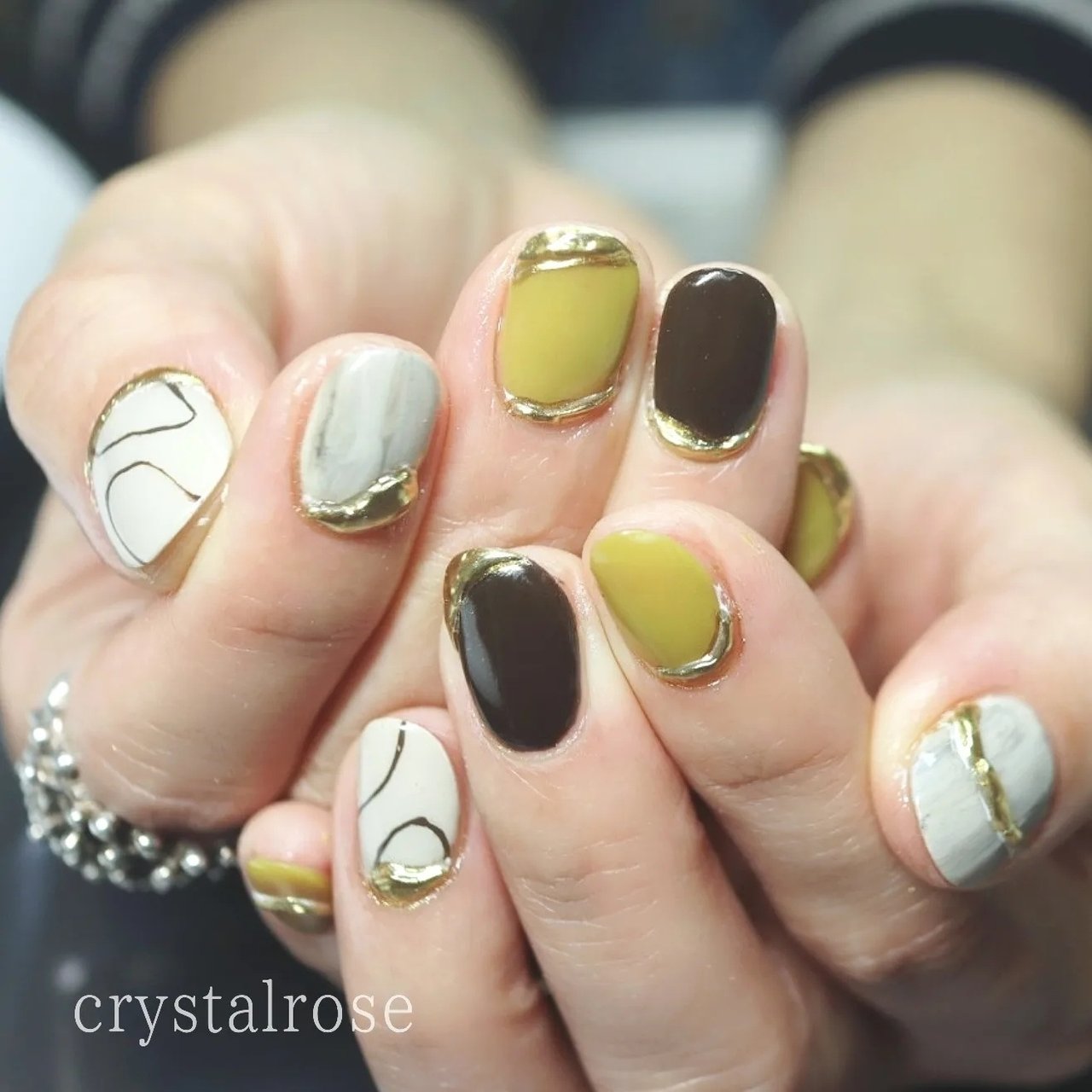 オールシーズン お正月 パーティー ハンド ニュアンス クリスタルローズのネイルデザイン No ネイルブック