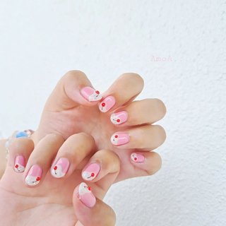 クリームソーダのネイルデザイン ネイルブック