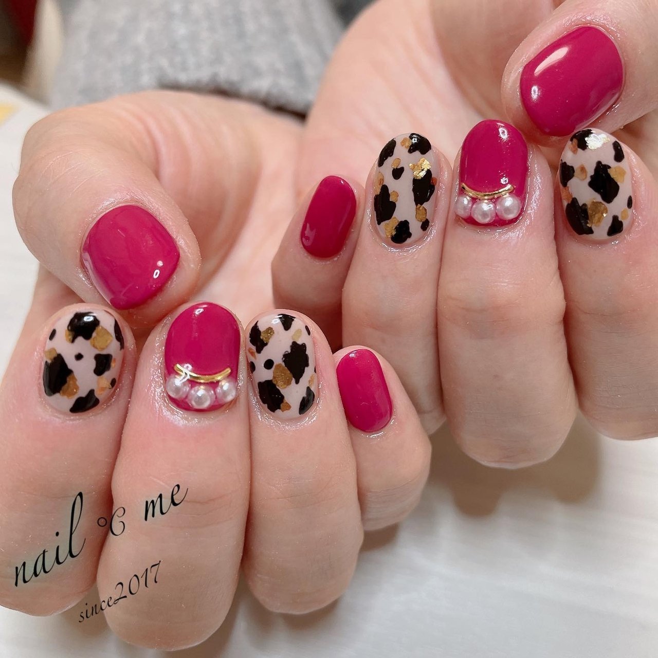 個性派 ピンク ジェルネイル Nail Me ネイルドミー のネイルデザイン No ネイルブック