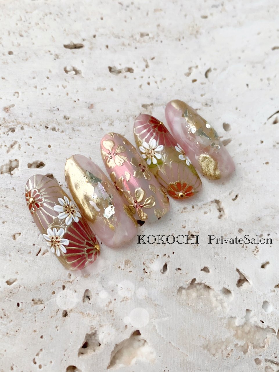 【No.015】ネイルチップ♡成人式・和柄・前撮り・お花【ロング料金込】 9f5f9fc4e750dcf6924e8574023d97