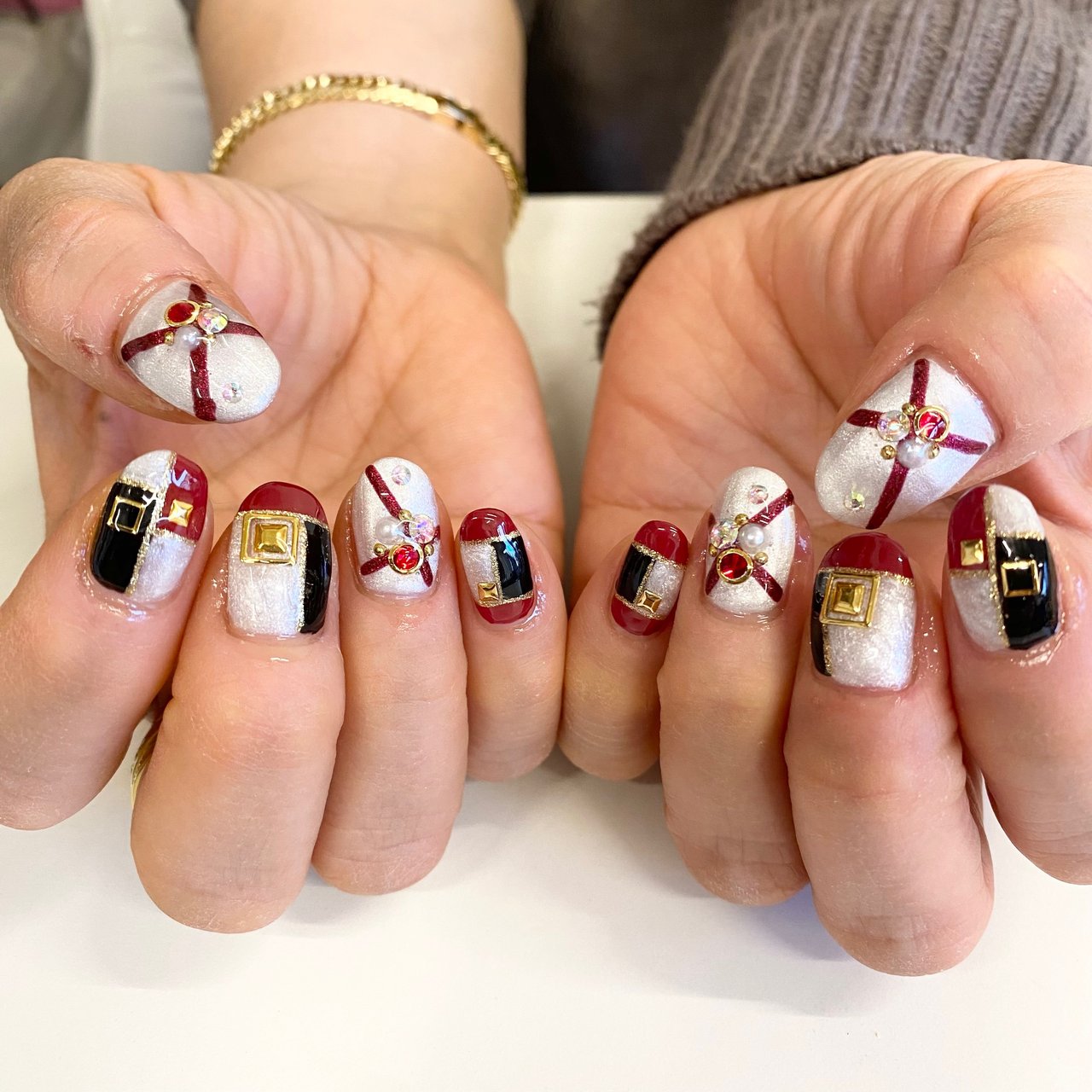 冬 お正月 パーティー 女子会 ハンド Maikoのネイルデザイン No ネイルブック