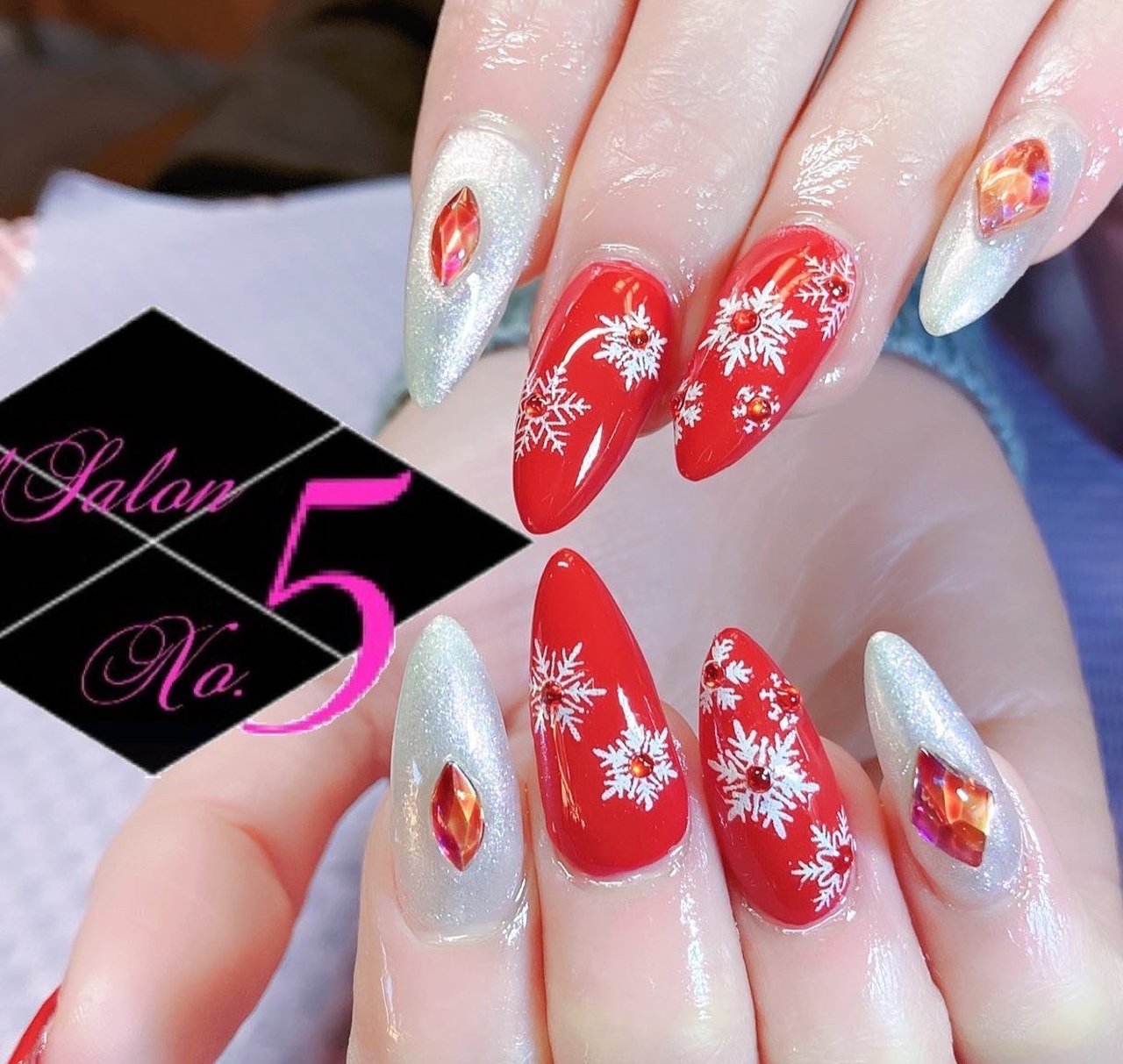 冬 お正月 バレンタイン 旅行 ハンド Nailsalon No5のネイルデザイン No ネイルブック