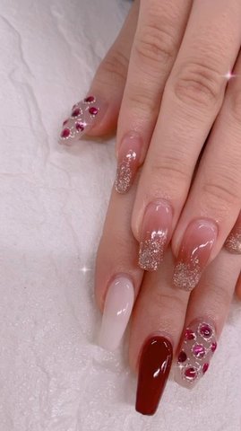 冬 オールシーズン バレンタイン 卒業式 ハンド Salondumiuのネイルデザイン No ネイルブック