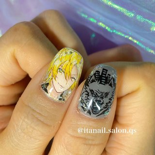 . ヒプマイ　#伊奘冉一二三 
ウルフのロゴがツボ♡
.
.
☆----------------------------------☆
【nail salon Q's】
広島市中区ネイルサロン
痛ネイルお任せください☆
@itanail.salon.qs

▷ご予約お問い合わせ
LINE🆔→@qjl6923b(@含む)
又はDMよりお待ちしてます。

▷営業時間
10時〜18時最終受付（時間外対応可）
金曜休

▷一本からの施術も可🙆‍♀️
事前ご用意のため1週間程度
お時間をいただいております♪

痛ネイル以外のデザインもやってます
→@nail.salon.qs

☆----------------------------------☆

#痛ネイル広島　#痛ネイル　#ヒプマイ
#広島痛ネイル　　#ヒプマイネイル　#麻天狼 #麻天狼ネイル　#ヒプマイ好きさんと繋がりたい # #和柄ネイル
#広島　#ブライダルネイル
#ネイルチップ広島　#ネイルチップオーダー　#広島ネイルチップ #ブライダル #痛ネイル #和柄 #Ryo #ネイルブック