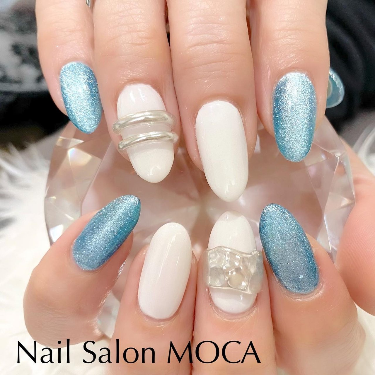 オールシーズン ハンド マグネット リング ミディアム Nail Salon Mocaのネイルデザイン No ネイルブック