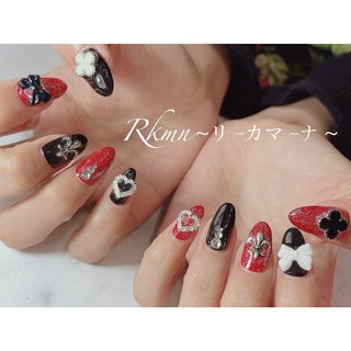 赤 クリア クロムハーツネイルパーツ 12個 赤 クリア クロムハーツネイルパーツ 12個 赤 クリア クロム