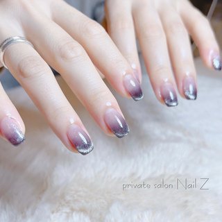 ハンド/ワンカラー/マグネット/ユニコーン/ロング - Nail Z