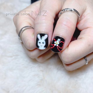 ハンド/ワンカラー/マグネット/ユニコーン/ロング - Nail Z