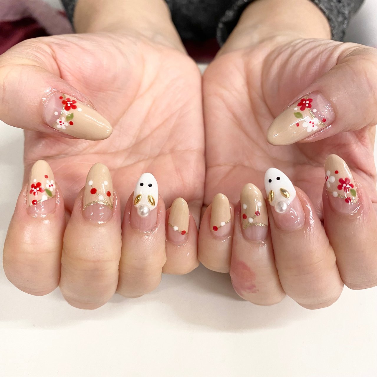 冬 お正月 成人式 パーティー ハンド Maikoのネイルデザイン No ネイルブック