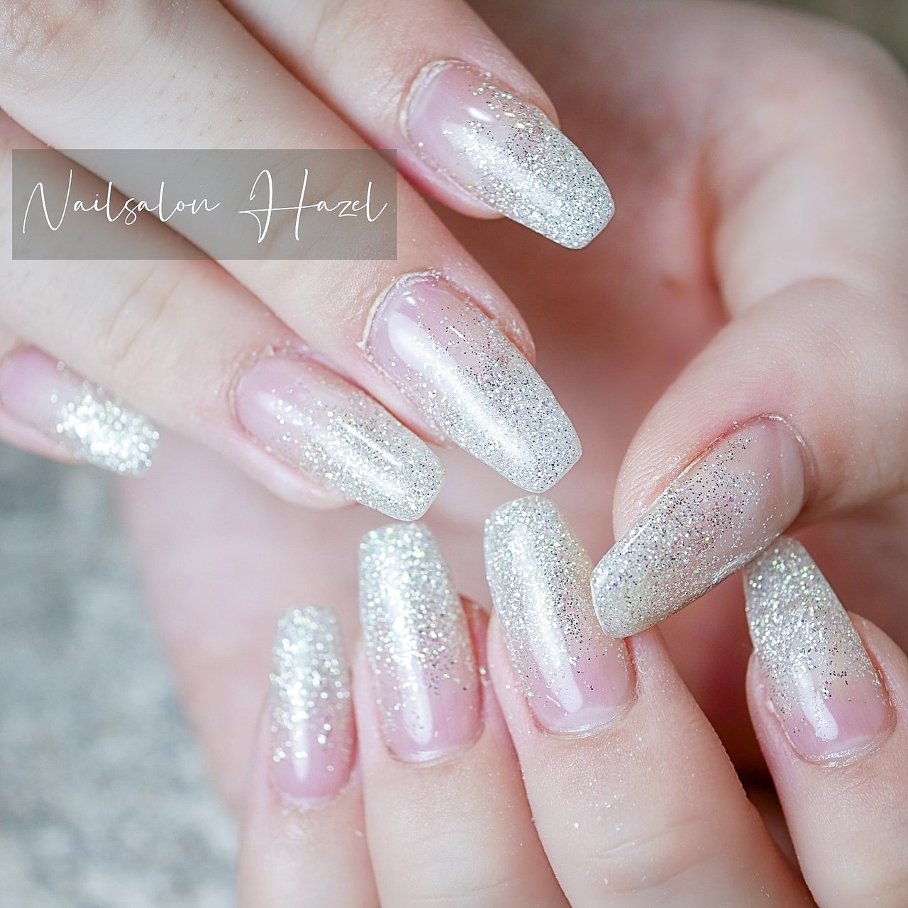 オールシーズン/ハンド/グラデーション/ラメ/ロング - Nailsalon_Hazel