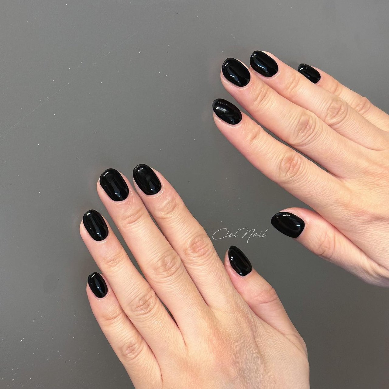 冬/シンプル/ワンカラー/ニュアンス/ショート - cielnail___のネイル