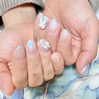 うさぎパーツのネイルデザイン｜ネイルブック