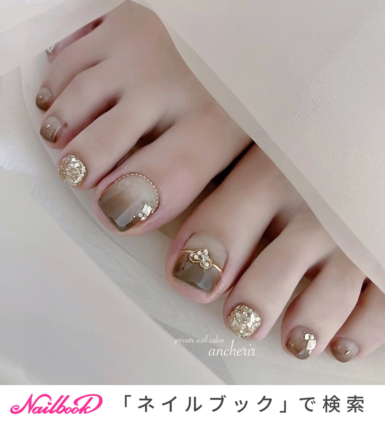 人気順｜フット/リングのネイルデザイン｜ネイルブック 