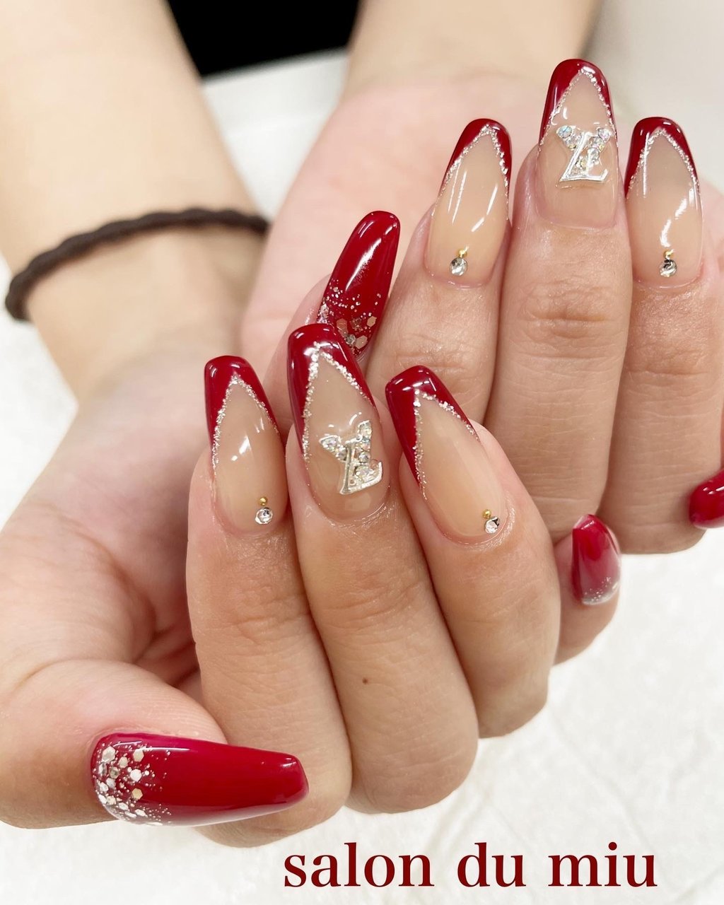 冬 オールシーズン バレンタイン デート ハンド Salondumiuのネイルデザイン No ネイルブック