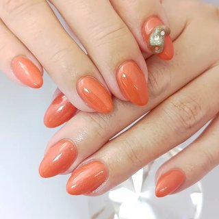 人気順｜#ダークオレンジのネイルデザイン｜ネイルブック
