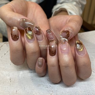 ヴィンテージ ブローチ 天然石 ブルーキャッツアイ 408