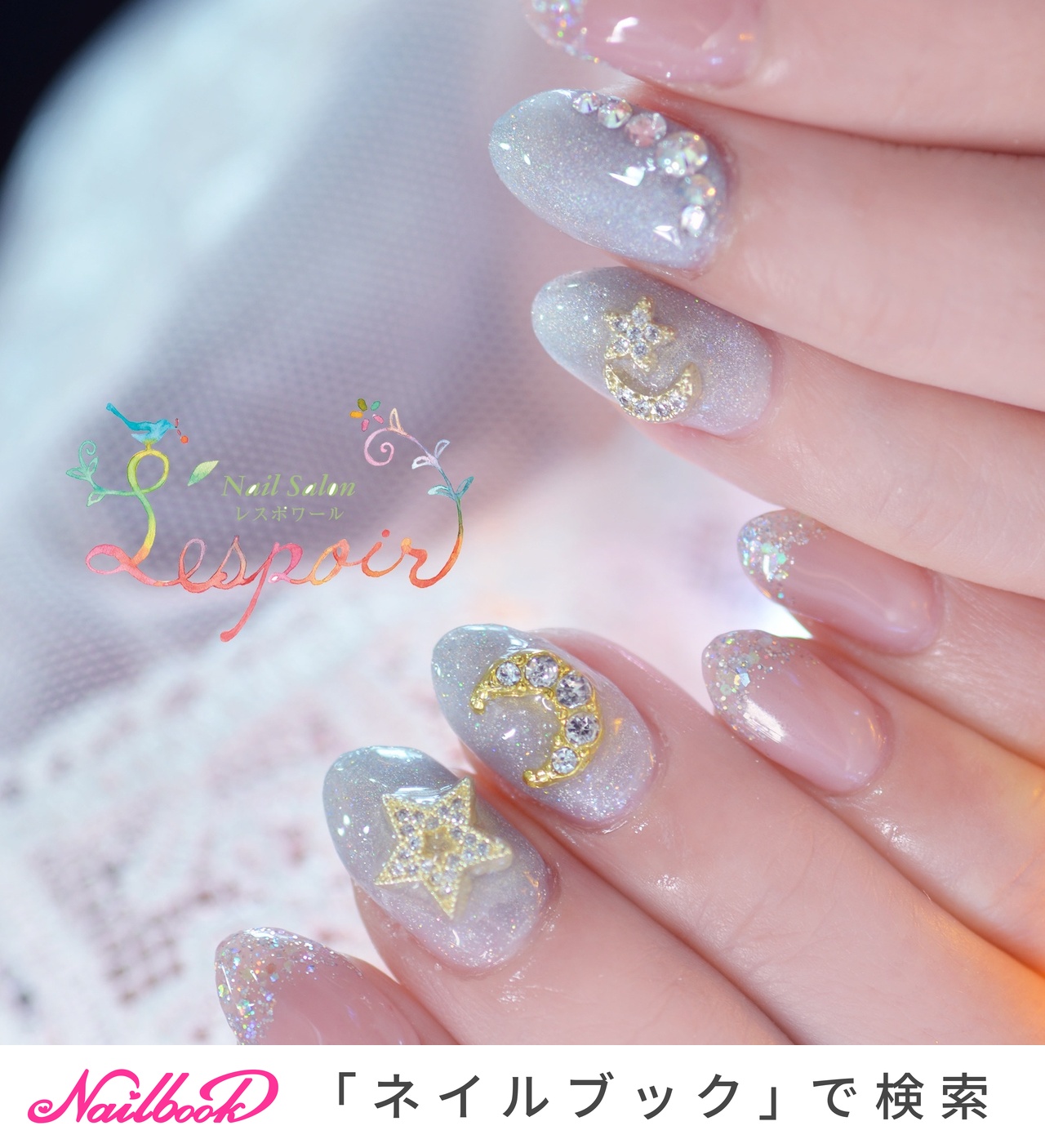 夏 グレーのネイルデザイン ネイルブック
