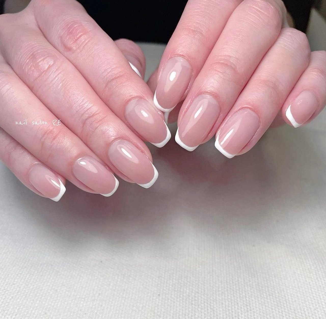 リピネイル　フレンチネイル french nail 🤍 . . . . . #tokyonail #フレンチネイル