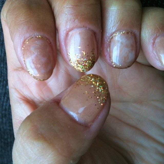 オフィス マーブル ベージュ セルフネイル Atmotsumoのネイルデザイン No ネイルブック