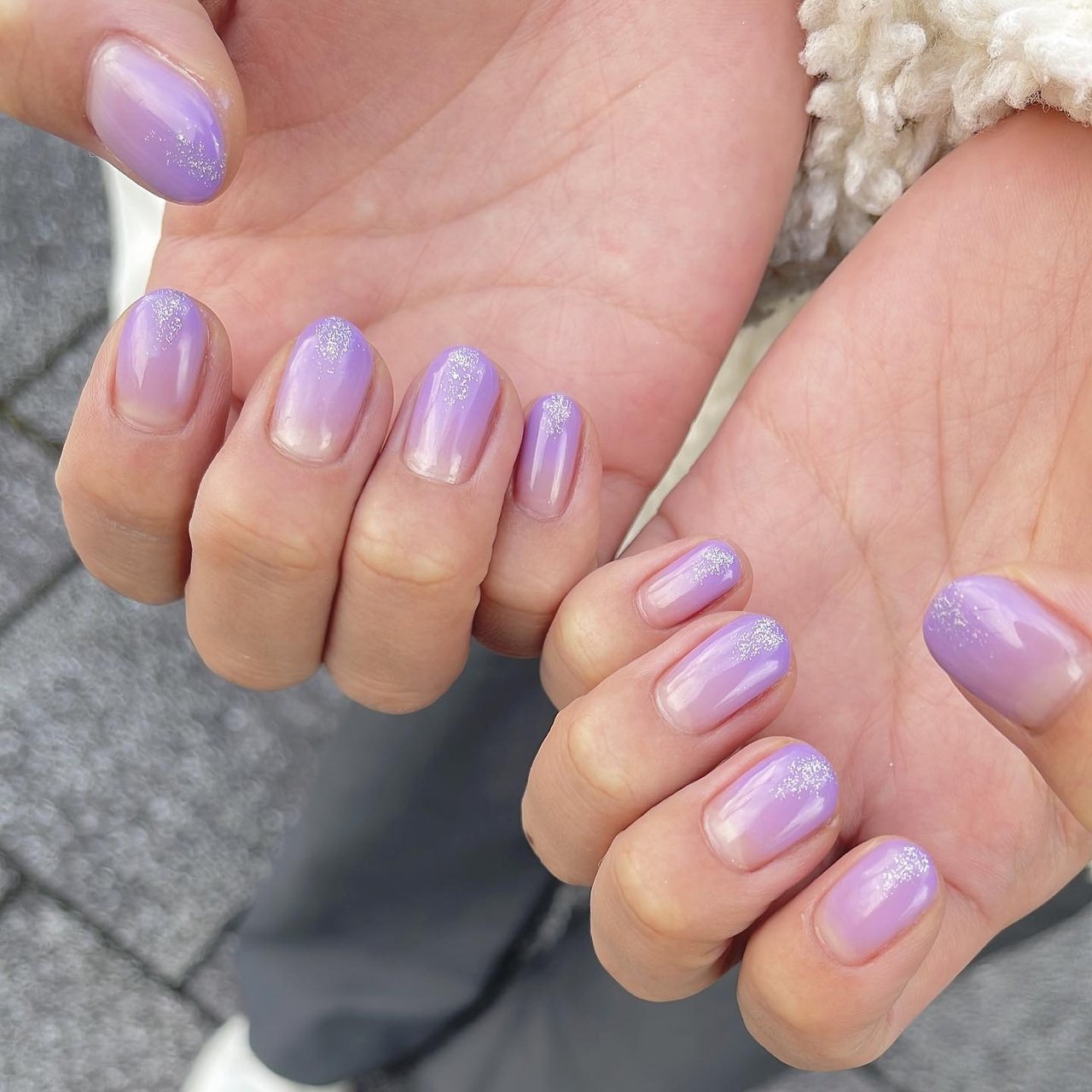シンプル/グラデーション/ワンカラー/パープル/ジェルネイル - NAILism