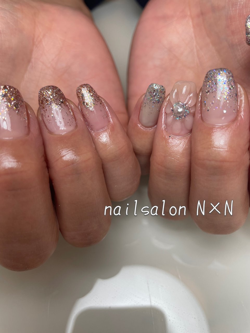 オールシーズン/ハンド/ラメ/フラワー/アイシング - nail salon N×N