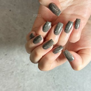 2025年】新着順｜スクエア/#ブラックラメのネイルデザイン｜ネイルブック