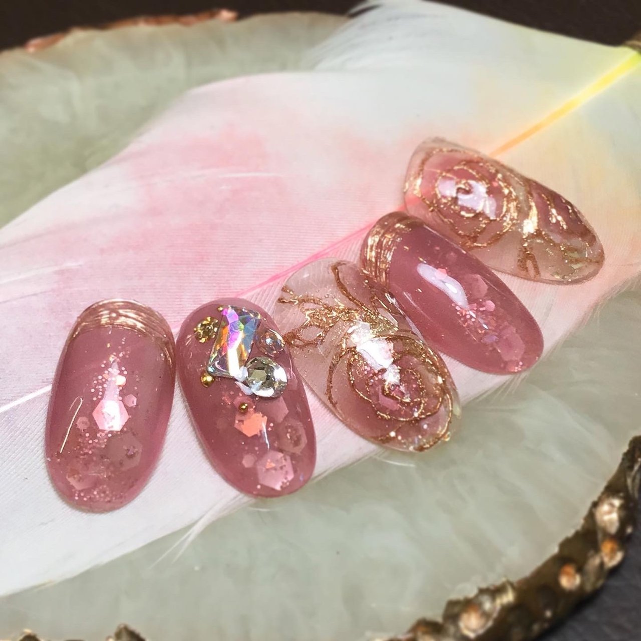 春 冬 ブライダル パーティー ハンド 溝の口 Nail Trees ネイルトゥリース のネイルデザイン No ネイルブック