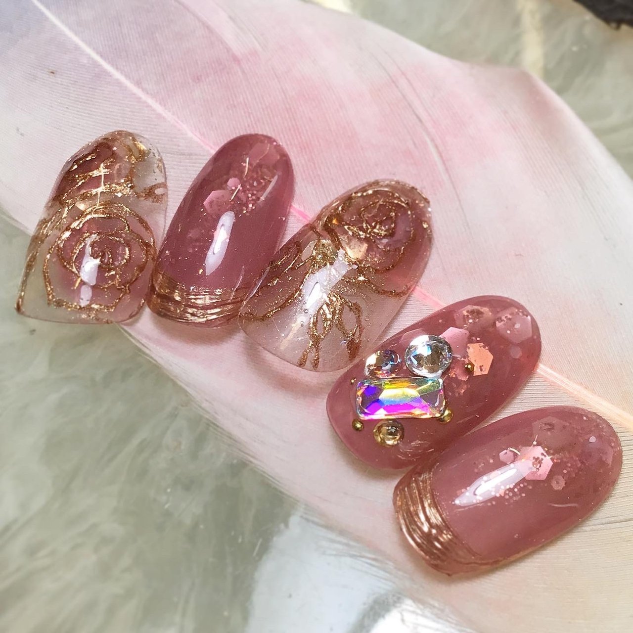 春 冬 ブライダル パーティー ハンド 溝の口 Nail Trees ネイルトゥリース のネイルデザイン No ネイルブック