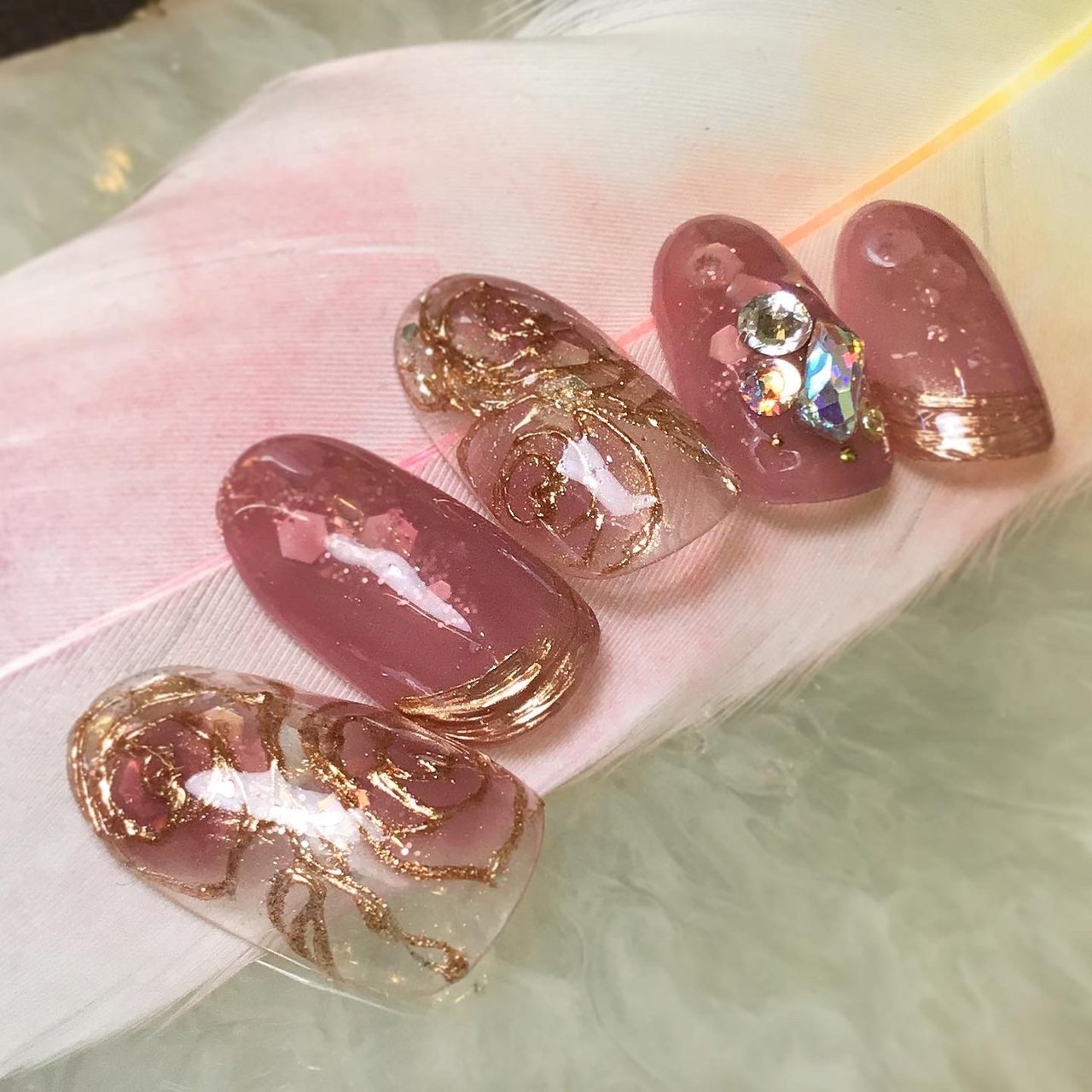 春 冬 ブライダル パーティー ハンド 溝の口 Nail Trees ネイルトゥリース のネイルデザイン No ネイルブック