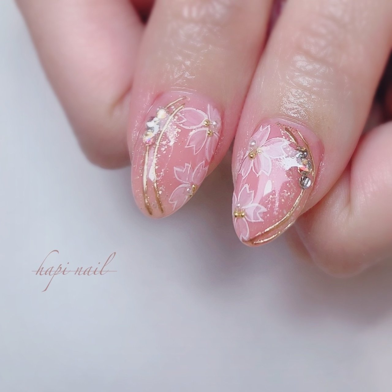 春/卒業式/入学式/ハンド/ミディアム - 【Rio nail】まなみのネイル