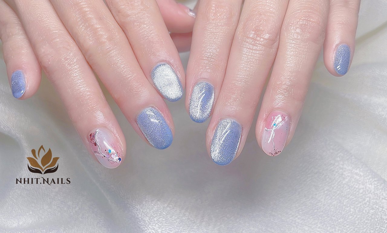 オールシーズン デート ハンド マグネット ピンク Nhit Nailsのネイルデザイン No ネイルブック