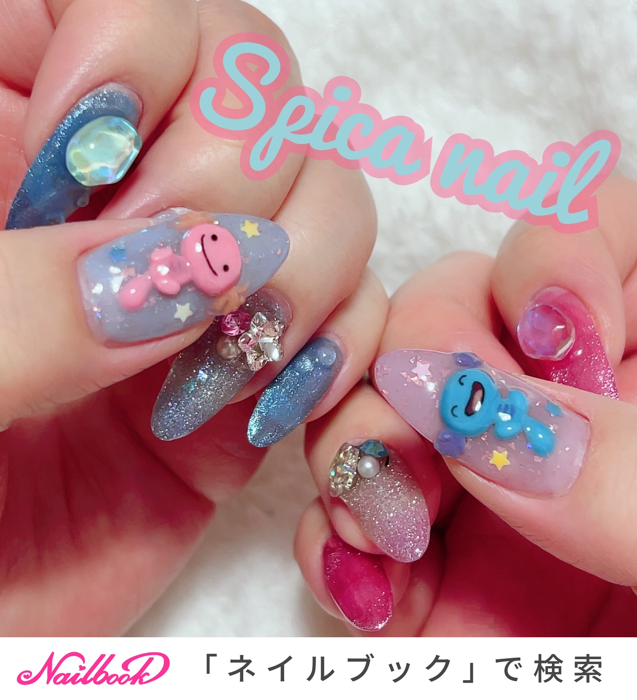 オールシーズン/推し活/ハンド/ビジュー/痛ネイル - Spica_nailの