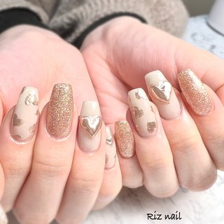 人気順｜ぷっくりネイル(ぷっくり)/#ハートミラーのネイルデザイン