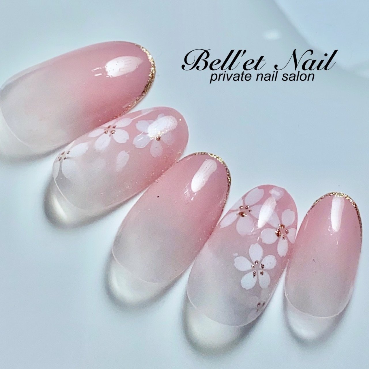春/卒業式/入学式/ハンド/グラデーション - Bell'et Nail ネイリスト