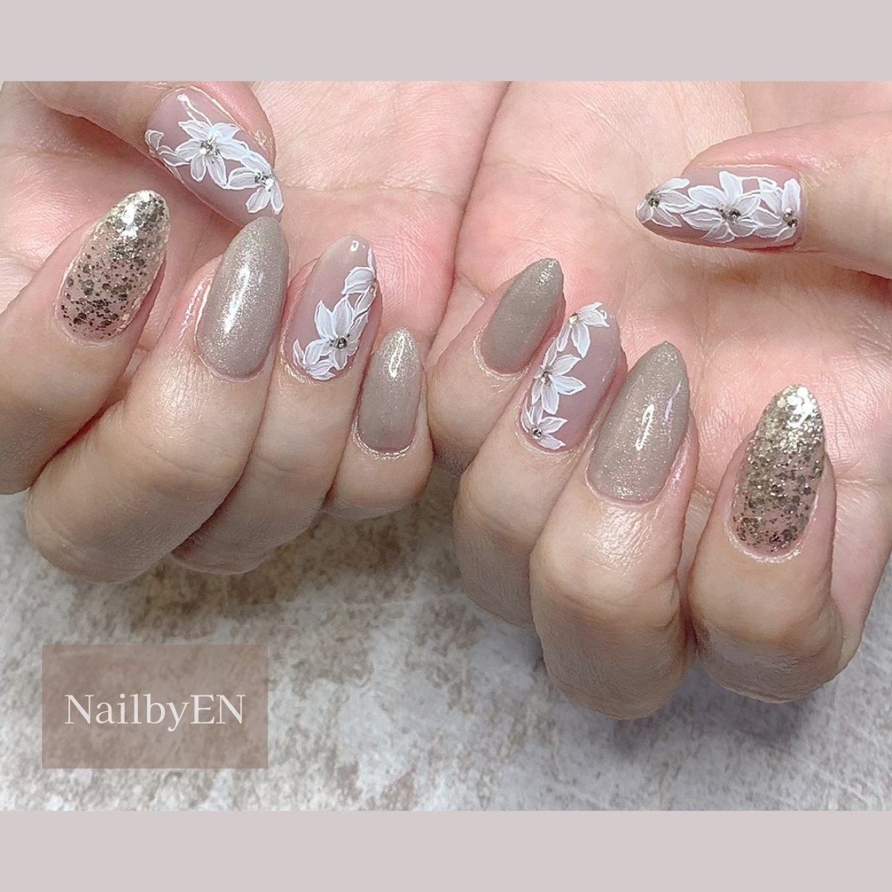 春/卒業式/入学式/ハンド/フラワー - Nail by EN.namiのネイルデザイン