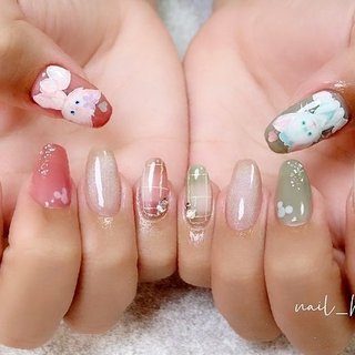 リーナベル＆ジェラトーニ♡ 
 #リーナベル 
 #ジェラトーニ 
 #リーナベルネイル 
 #ジェラトーニネイル 
 #disney 
 #ディズニーネイル 
 #ディズニー 
 #ディズニーフレンズ 
 #チェックネイル 
 #チェック柄ネイル 

#網紅 #網紅美甲 #ins美甲 #blingnails #ネイル #ネイルアート #ネイルサロン #nails #nailstagram #nailart #nail #自宅ネイルサロン #横浜自宅ネイルサロン #横浜ネイルサロン #handpainted #アートし放題 #美甲 #冬 #オールシーズン #ハンド #チェック #痛ネイル #マグネット #ミディアム #コフィン #ピンク #ターコイズ #水色 #ジェルネイル #Nail room hachi #ネイルブック
