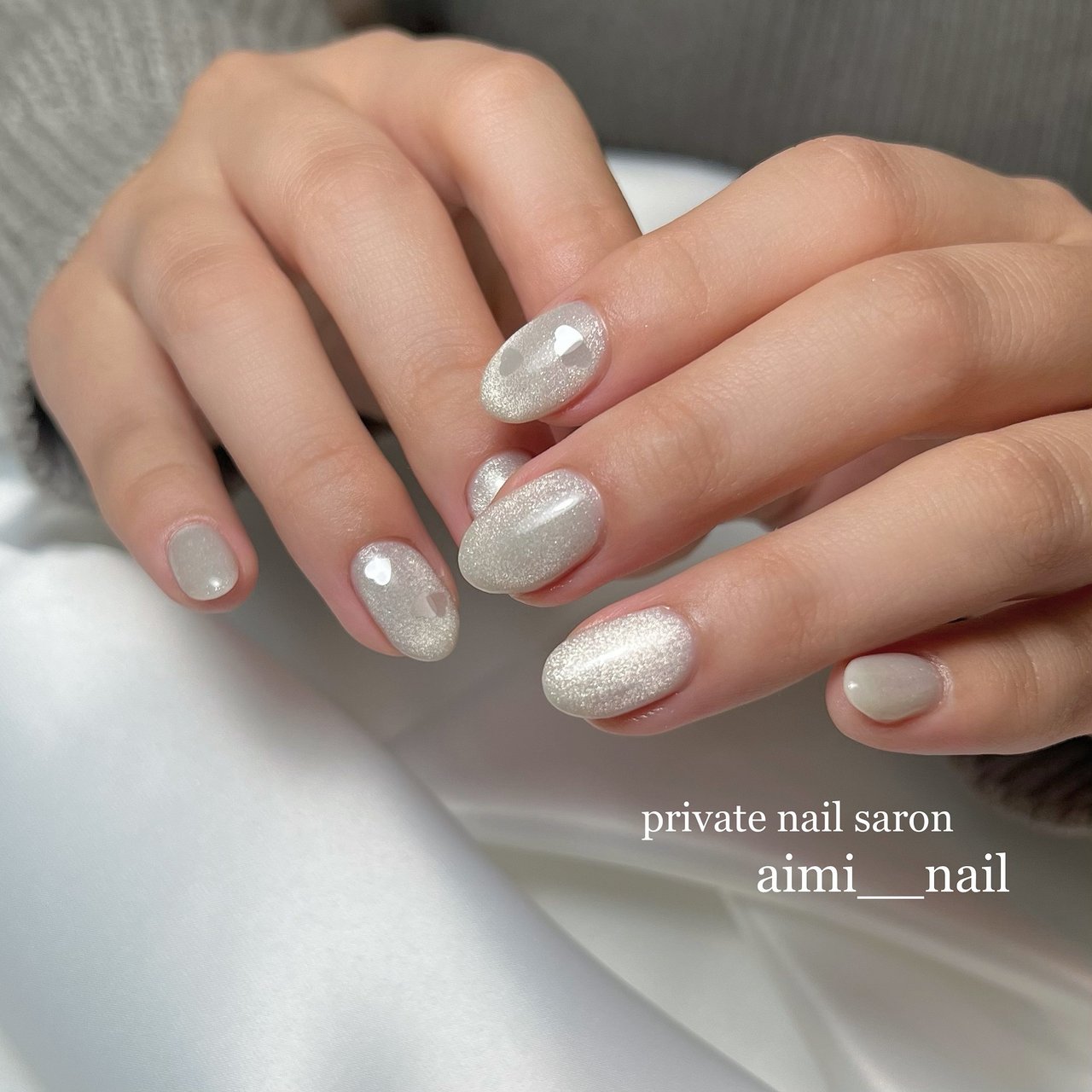 ネイルハンド オールシーズン/ハンド/マグネット/キラキラ/ワンホン - aimi__