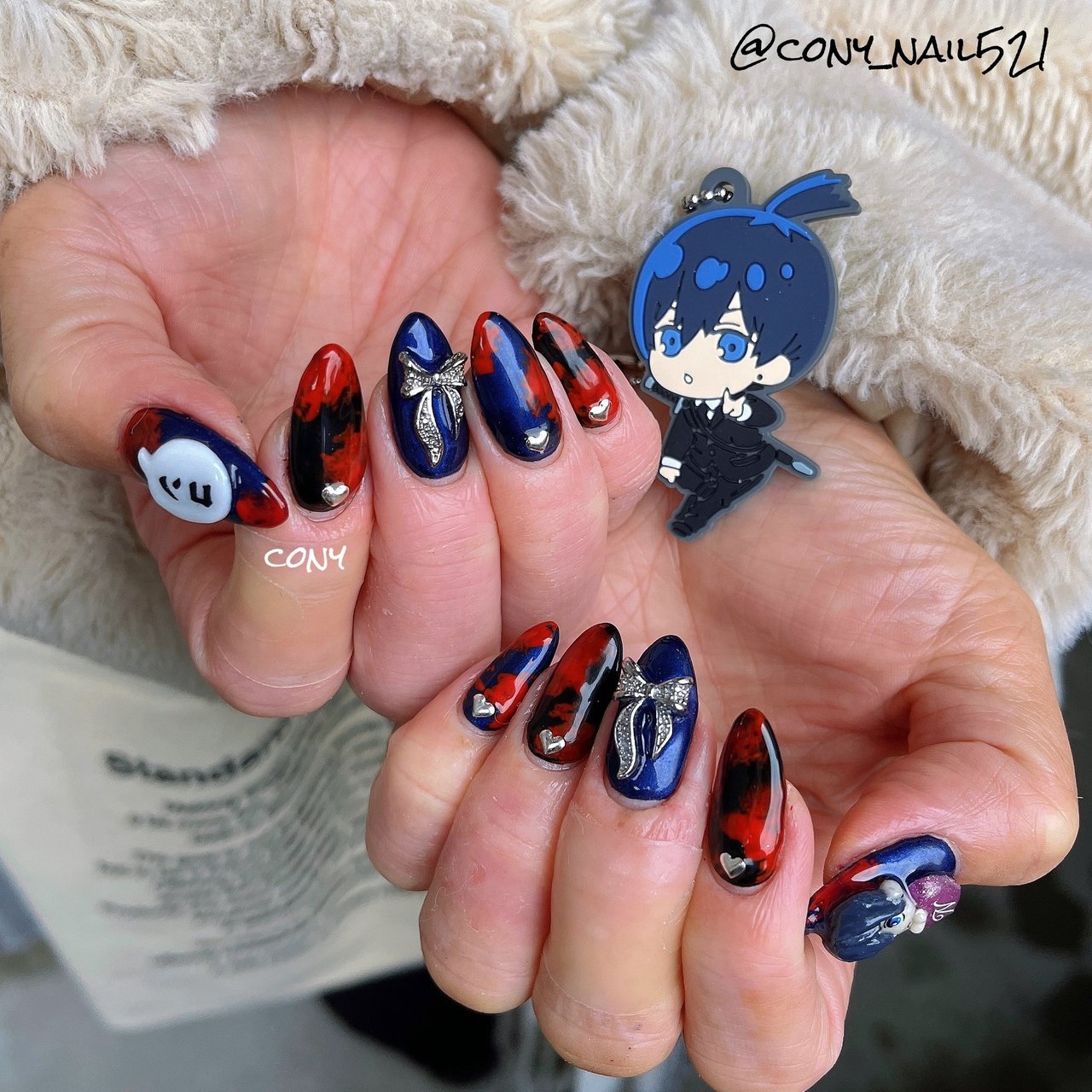 オールシーズン/ライブ/ハンド/痛ネイル/3D - CONY NAILのネイル