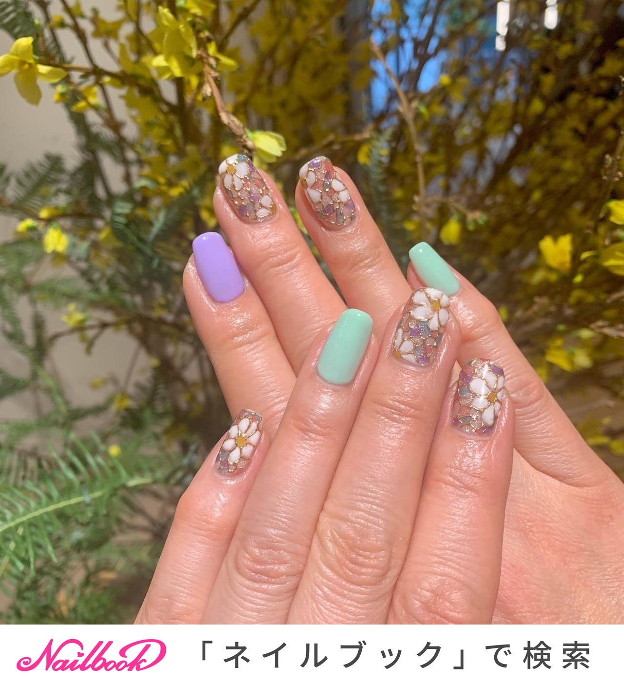 夏/オフィス/深爪のネイルデザイン｜ネイルブック