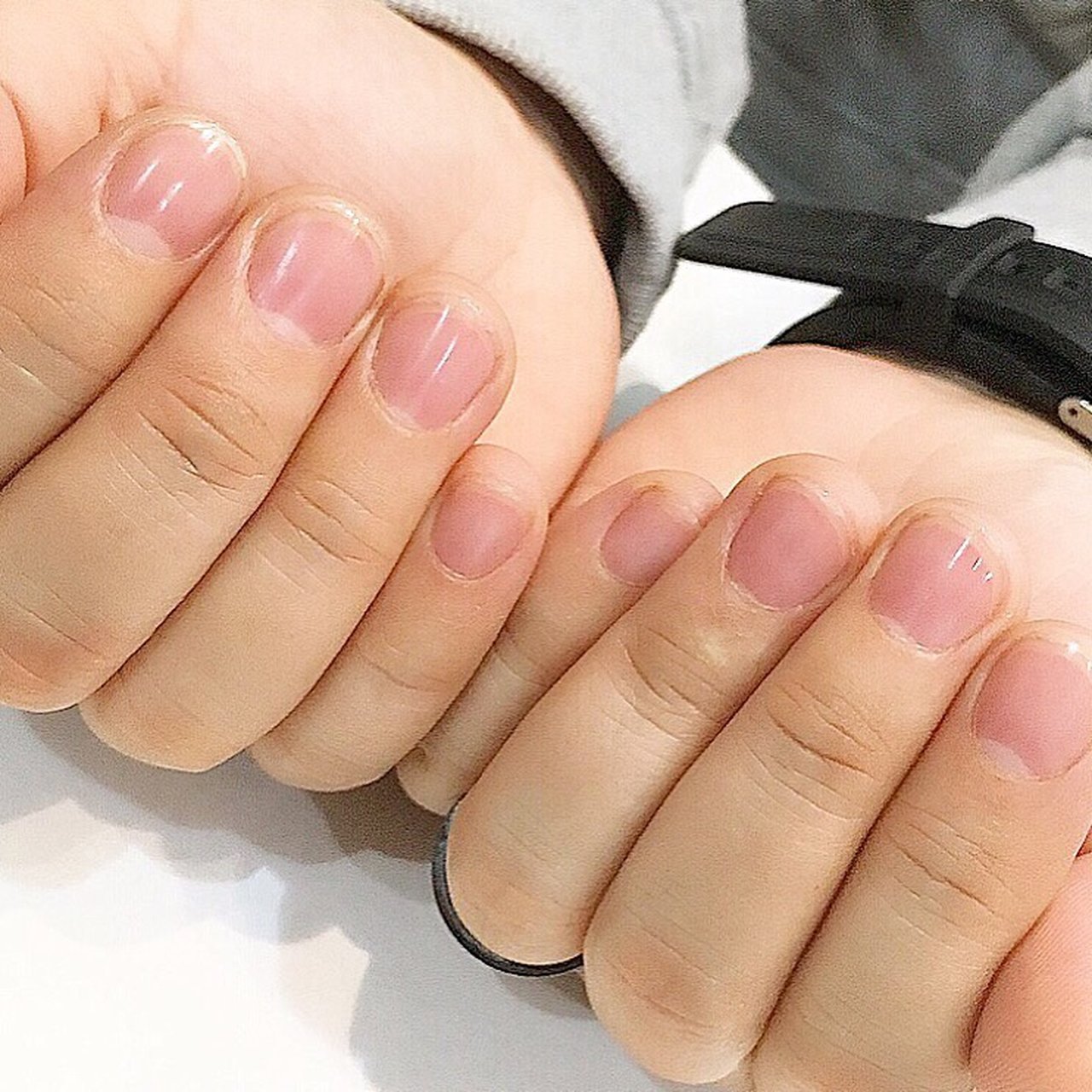 オールシーズン オフィス ハンド ショート クリア Nailsalon Preleのネイルデザイン No ネイルブック