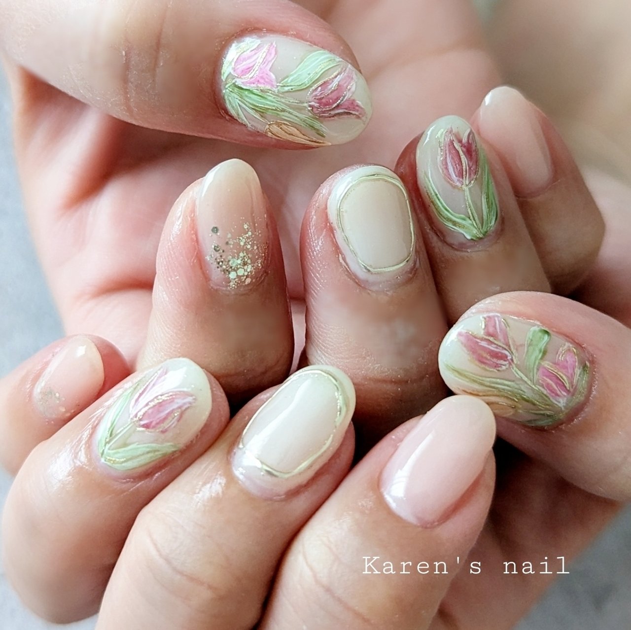 春/卒業式/入学式/ハンド/フラワー - karen's nail rierinのネイル