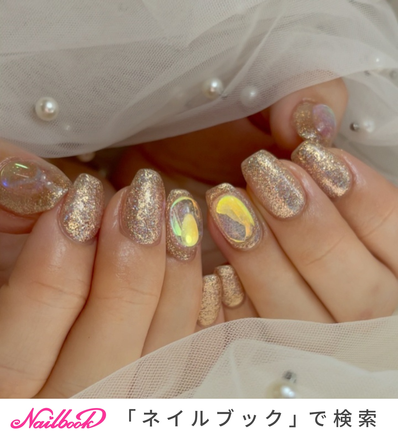 春/夏/ライブ/女子会/オーロラ - 𝑻𝒊𝒂𝒓𝒚 𝑵𝒂𝒊𝒍　ティアリーネイルのネイルデザイン[No.7939711]｜ネイルブック