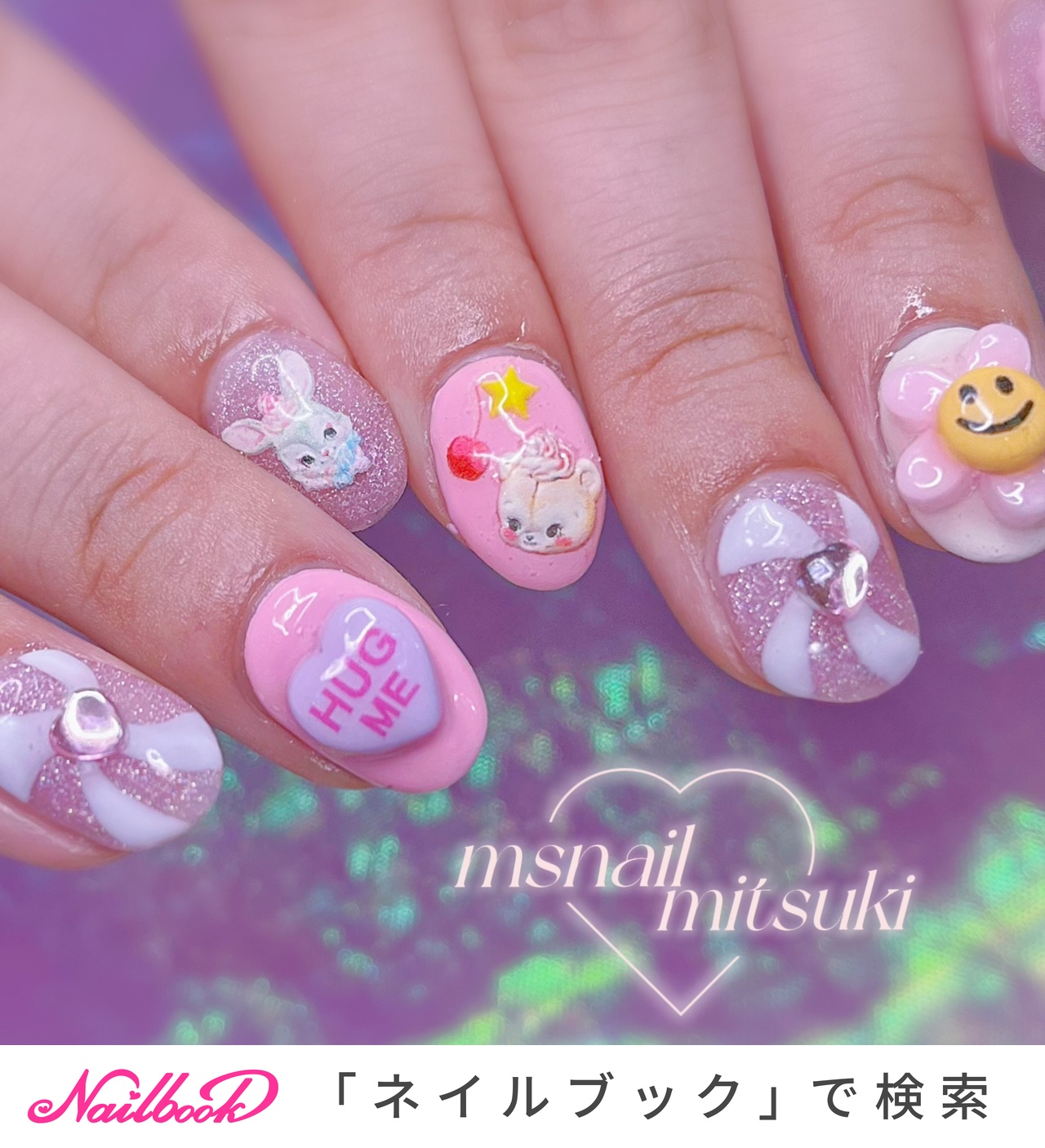 人気順｜ショート/#こどもネイルのネイルデザイン｜ネイルブック